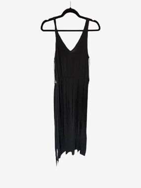 & Other Stories v-neck Cupro midi dress, NWT, S